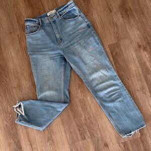 Light Blue Women’s High-Rise Straight Jeans